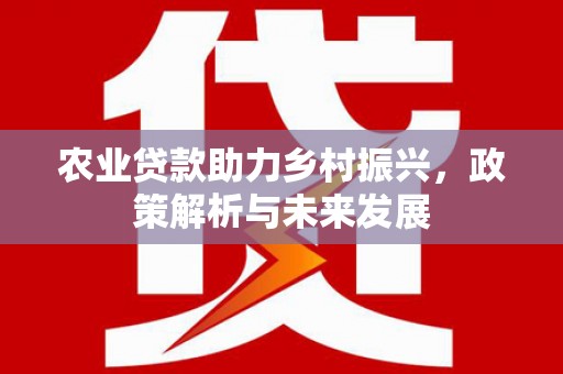 福清农业贷款助力乡村振兴，政策解析与未来发展