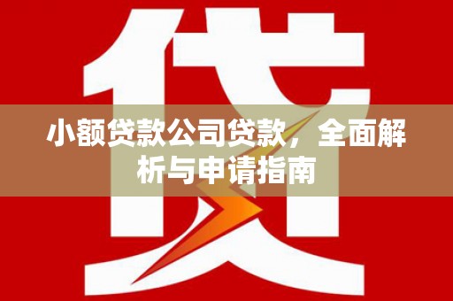 福清小额贷款公司贷款，全面解析与申请指南