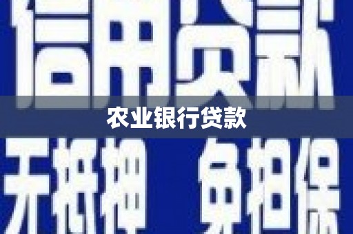 福清农业银行贷款