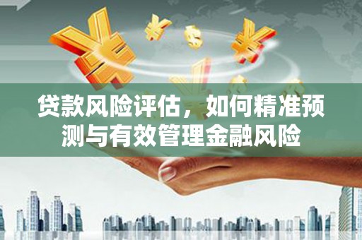 福清贷款风险评估，如何精准预测与有效管理金融风险