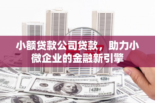 福清小额贷款公司贷款，助力小微企业的金融新引擎