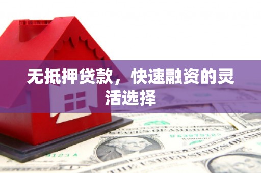 福清无抵押贷款，快速融资的灵活选择