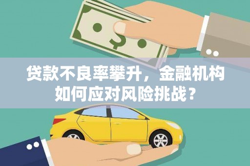 福清贷款不良率攀升，金融机构如何应对风险挑战？
